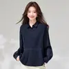 Estilo Novo Primavera 2026 Pulôver Casual Oversized Conjunto Falso de Duas Peças