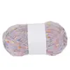 Linha de Gorro Linha de Cachecol Lã Tricotado à Mão Ponto Colorido mohair diy Arco-íris Ping Pong Linha Mista Linha Tricotada de Casal