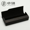 Lote de fábrica veta de madera mercerizado estuche para gafas hecho a mano abatible anti-presión óptico liso miopía presbicia estuche para gafas LOGO imprimible