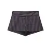 Transfronterizo Aliexpress 2026 Primavera Nuevos Shorts Casuales Versátiles de Rayas Finas con Cintura 4341402