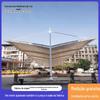 Nova Energia Fotovoltaica Carport Membrana Cobertura de Estacionamento Membrana Tracionada Pilha de Carregamento Exterior Veículo Elétrico Quebra-Sol e Cobertura de Chuva Personalização