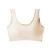 Sutiã Beauty Back de Algodão Puro para Meninas, Colete Esportivo de Peça Única para Reunião de Seios Pequenos, Antichoque e Respirável, Adequado para Estudantes do Ensino Médio