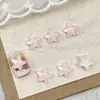 Novos Acessórios de Arte para Unhas Estrela de Cinco Pontas Gelo Transparente Cor de Doce Coração 3D Pedras de Resina Strass Brilhantes Brincos DIY Decorações de Unhas Usáveis