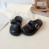 Zuecos Estilo Birkenstock para Niñas con Estampado de Leopardo y Hebilla Metálica, Punta Cerrada, Novedad Otoño e Invierno 2025, Suela Suave, Cómodos, Versátiles, de Moda