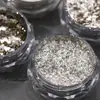 Polvo de espejo mágico para manicura transfronterizo, polvo de ópalo, lentejuelas plateadas, purpurina, polvo de aurora, polvo de platino, decoraciones para uñas al por mayor