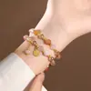 Pulsera de Cristal de Doble Capa para Mujer, Estilo de Lujo Ligero de Nicho, Nuevo Modelo 2026, Pulsera de Amistad Apilable con Cuentas