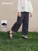 Jeans Jerry Baby para Niños Grandes Pantalones de Niña Estilo Francés Bordados Pantalones Largos de Bebé Corte Holgado Pantalones Rectos de Otoño para Niños
