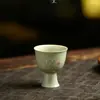 Taza Alta de Maestro Cerámica Pintada a Mano Beixitang Taza de Té Hogar Juego de Té Kung Fu Taza de Té Taza para Invitados Taza Pequeña Individual