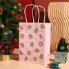 Bolsas de Regalo Navideñas Transfronterizas con Estampado de Santa Claus de Dibujos Animados, Bolsas de Recuerdo, Bolsas para Empaquetar Snacks de Fiesta Navideña