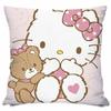 Almohada con Estampado de Dibujos Animados de Sanrio, Cojín Lindo para Sofá, Dormitorio, Mesita de Noche, Cojín Lumbar para Coche