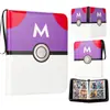 Álbum de Tarjetas para Bebé Amazon de 4 Compartimentos con Cremallera PU9 Álbum de Almacenamiento de Tarjetas Pokemon de Hojas Sueltas Dream Mini Card