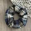 Nuevas Scrunchies Rojas a Cuadros Elegantes de Alta Elasticidad para Moños Accesorios para el Cabello de Año Nuevo Adorno de Cabeza a Cuadros