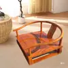 Silla Círculo Tatami Silla Zen Madera Maciza Nuevo Estilo Chino Olmo Viejo Silla Baja Circular Individual para Meditación Silla de Té para Sala de Té Ocio