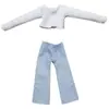 Roupas para bonecas de 30cm 29cm babi6 pontos conjunto de roupas para suéter de botões Cardigan outono e inverno