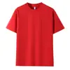 Camiseta de Peso Pesado 280g Fio Duplo para Homens e Mulheres, Camiseta Básica Solta e Confortável de Algodão Penteado, Camiseta Cultural com Logo Imprimível