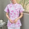 Ropa de enfermera con estampado floral, traje de mujer de manga corta, de manga larga, para el centro de atención maternoinfantil Yuesao, ropa de trabajo oral