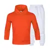 Suministro directo de fábrica otoño e invierno marca de moda para hombre suéter traje de suéter para hombre con capucha suéter más terciopelo para parejas suéter de color liso