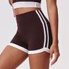 Pantalones Cortos de Yoga de Color Contrastante Transfronterizos Estilo Nube de Cintura Alta Melocotón Ajustados que Levantan los Glúteos Control de Abdomen Ropa Exterior Pantalones Deportivos de Fitness