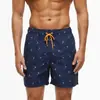 Calções de Praia Masculinos Transfronteiriços Estampados 3D Tamanho Grande Secagem Rápida Calções de Natação Série Frutas Flamingo Calções de Praia