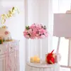 Postes Guias de Cristal Acrílico para Casamento, Suportes Redondos para Mesa de Sobremesas, Adereços, Decorações para Tema de Casamento Sonhador ao Ar Livre