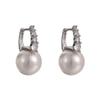 Pendientes de Perla Gris de Lujo Ligero y de Moda con Diseño de Nicho, Pendientes de Estilo Francés, Nuevos Pendientes Elegantes