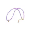 Joyería Transfronteriza Europea y Americana Cuentas de Colores Colgante Simple de Estrella de Cinco Puntas Metal Candado de Estrella Distintivo Collar para Mujeres