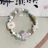 Jingdezhen Yuan Xiaohong Color Dopamina Pulsera de Manzana Diseño de Nicho Pulsera de Cerámica con Cuentas de Colores Pulsera