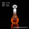 Botellas Pequeñas Decorativas para el Hogar con Tapas, Botellas Vacías de Licor de 100ml, Botellas de Vino Reutilizables Selladas, Botellas de Vino Tinto Diamante, Frascos
