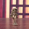 Latón pino de bienvenida pequeños adornos cobre macizo tallado árbol artificial retro viejo ceremonia del té mascota de té mango cerámica de bronce antiguo