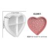 Bo diy vertical gesso epóxi prato de amor prato de armazenamento bandeja de cimento caixa de armazenamento em forma de coração molde de silicone