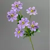 Flores Artificiais de Seda com 6 Cabeças para Venda por Atacado para Buquês de Casamento, Arcos, Arranjos de Casamento, Fotografia de Estúdio e Decoração
