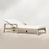 Conjunto de Sofá de Terraço de Hotel e B&B com Mesa de Centro e Conjunto de Cadeiras de Teak de Alta Qualidade para Jardim e Pátio de Villa