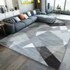 Tapete Impresso em 3D em Estoque Tapete Geométrico Nórdico para Entrada Tapete para Quarto com Janela de Canto Tapete ao Lado da Cama Tapete para Mesa de Centro da Sala de Estar Sofá
