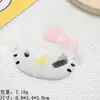 Venda Quente Série Gato Cara Grande Desenho Animado DIY Resina Presilha de Cabelo Acessórios de Cabelo Material Capinha de Celular Furo Material Patch Sapatos