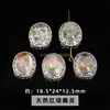 Cristal Natural Água-Marinha Forma Oval Liga Caixa Mágica Acessórios para Joias DIY Pulseira Produtos Semi-Acabados Atacado