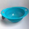 Cesta de Drenaje Grande de Plástico Cesta de Almacenamiento y Organización de Cocina Cesta de Frutas para Sala de Estar Cesta Creativa con Forma de Sombrero