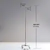 Tienda de ropa Nakajima, estante de exhibición de piso de acero inoxidable, estante de exhibición colgante plateado, tienda de ropa para hombres y mujeres, estante de exhibición de ropa colgante