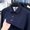 Camisa Polo Masculina de Manga Longa com Lapela 100% Algodão Casual Top Masculino Camiseta para Homens Primavera/Verão 2026
