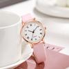 Reloj de pulsera popular para mujer transfronterizo 2024, reloj de cuarzo delgado de moda con correa simple para examen, fabricantes venta al por mayor