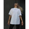 Verão Novo Estilo Europeu e Americano Simples Casual Moda Elegante Artístico Retrô Estampa de Letras Algodão Puro Manga Curta Camiseta Ins