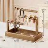 Estante para Joyas para Uso en Casa, Estante de Almacenamiento de Gomas para el Cabello y Pasadores de Escritorio, Organizador de Pulseras y Cuentas para Interiores, Soporte de Exhibición para Broches y Relojes