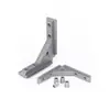 Accesorios para Perfiles de Aluminio Estándar Nacional Europeo Ranura para Esquina de Panel Universal Conector de Instalación Empotrada Pieza de Esquina Acrílica 20/30/40