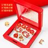 Caja Decoración de Cordones Gong Xi Fa Cai Hebilla Ojal Desmontable Cordón de Menos de 6 mm Hebilla de Cordones Estilo Chino
