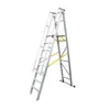 Venta Directa del Fabricante Baofu Escalera de Plataforma Plegable de Aleación de Aluminio con Pedales Seguros, Estable y Antideslizante para Uso Doméstico