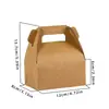 Caja Portátil para Pasteles Talla Pequeña/Mediana/Grande, Empaque para Repostería, Caja para Tartas de Mousse, Caja de Empaque para Pasteles de Comida para Llevar
