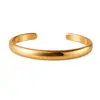 Pulsera de Acero de Titanio de Alta Gama Transfronteriza Europea y Americana Más Vendida Pulsera de Acero Inoxidable Electrochapado Color Brillante Resistente al Desgaste Estilo Simple Moderno