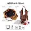 Bolso vintage de gran capacidad para mujer, estilo informal, de hombro, moderno y sencillo, para uso diario, 2025