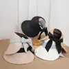 Sombrero de Sol de Estilo Coreano con Ala Ancha, Media Parte Superior, Protección Solar para Mujer, Sombrero de Sol para Exteriores de Verano, Protección UV, Sombrero de Sol Estilo Vacaciones