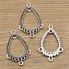 68 Accesorios de conexión de joyería de aleación DIY plata antigua conector poroso amuleto retro antiguo colgante hecho a mano