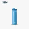 Botella Deportiva Portátil Tyeso con Asa, Vaso de Agua de Acero Inoxidable, Taza Termo de Gran Capacidad Aislada al Vacío, Termo de Doble Capa Estilo Nórdico